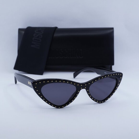 Moschino MOS006/S 0807 IR Cat Eye Sunglasses - Black/Grey main image 10